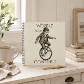 “Wobble Adjust Continue” Journal Spiraal Notebook Notitieboek