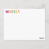 Wobble Kaart (Achterkant)