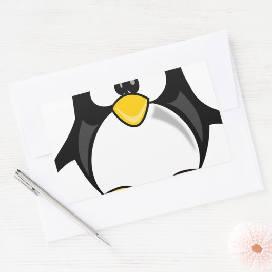 Wobble Pete Rechthoekige Sticker (Envelop)