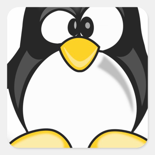 Wobble Pete Vierkante Sticker (Voorkant)