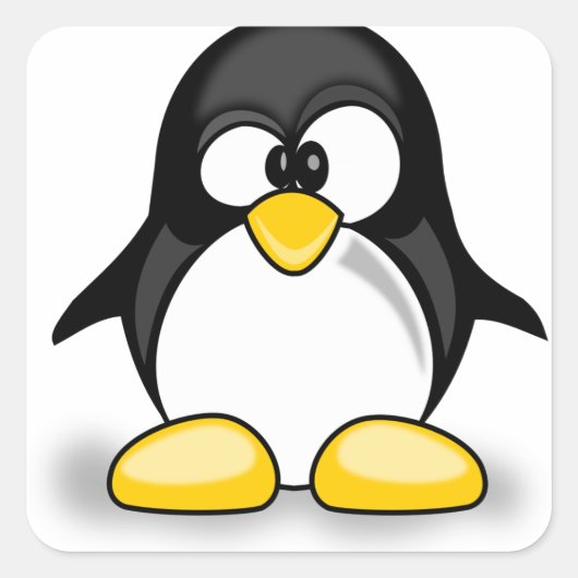 Wobble Pete Vierkante Sticker (Voorkant)