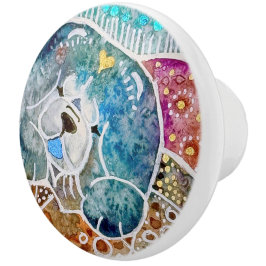 WOBBLE ROCK Chow Ceramic Pull Keramische Knop