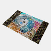 WOBBLE-ROCK Chow dog waterverf batik 50x84" Deurmat (Schuin)