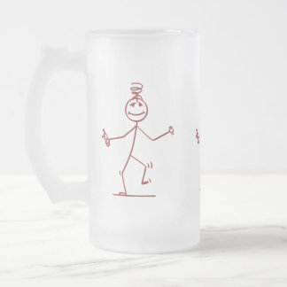 Wobble Stick Figuur Frosted Glass Mok