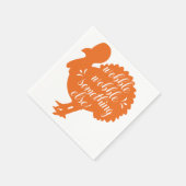 Wobble Wobble iets dergelijks Funny Turkey citaat Servetten (Hoek)