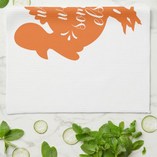 Wobble Wobble iets dergelijks Funny Turkey citaat Theedoek (Gevouwen)