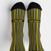 Wobbly Stripes, Yellow and Black Sokken (Top)