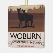 Woburn - Bedfordshire  reisposter. Keramisch Ornament (Links)