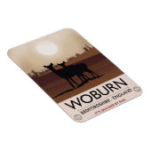 Woburn - Bedfordshire  reisposter. Magneet (Rechterzijde)