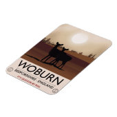 Woburn - Bedfordshire  reisposter. Magneet (Linkerzijde)