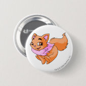 Wocky Oranje Ronde Button 5,7 Cm (Voorkant /achterkant)