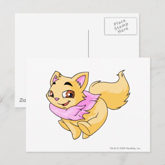 Wocky Yellow Briefkaart (Voorkant / Achterkant)