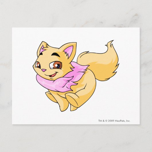 Wocky Yellow Briefkaart (Voorkant)