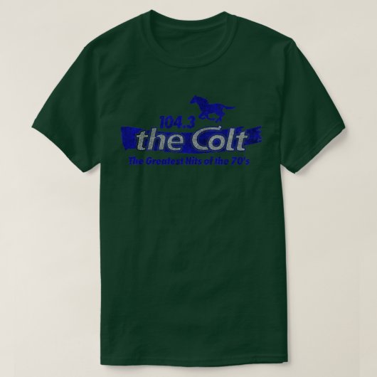 WOCT 1043 De Colt 90s Baltimore Radio Station T-shirt (Design voorkant)