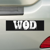 WOD.Eat.Sleep.Herhaal Bumper Bumpersticker (Op auto)
