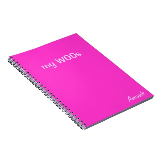WOD Journal - Hot Pink Notitieboek (Rechterzijde)