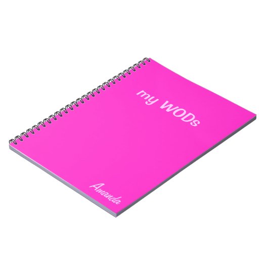 WOD Journal - Hot Pink Notitieboek (Linkerzijde)