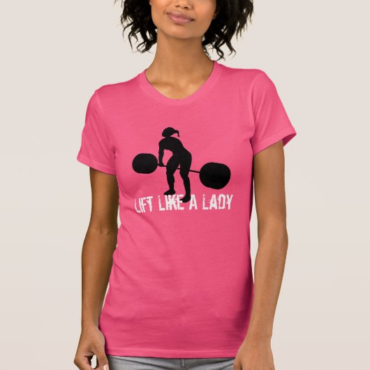 WOD - Lift as a Lady T-shirt (Voorkant)