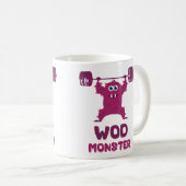 WOD Monster (Cute Barbell Snatch Monster) Koffiemok (Voorkant rechts)