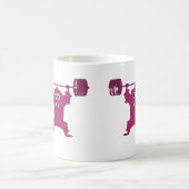 WOD Monster (Cute Barbell Snatch Monster) Koffiemok (Center)