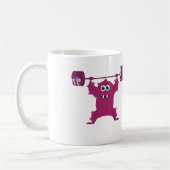 WOD Monster (Cute Barbell Snatch Monster) Koffiemok (Links)