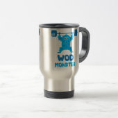 WOD Monster (Cute Barbell Snatch Monster) Reisbeker (Voorkant rechts)