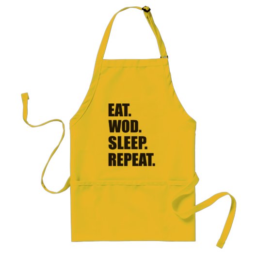 WOD Motivatie Standaard Schort (Voorkant)