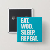 WOD Motivatie Vierkante Button 5,1 Cm (Voorkant /achterkant)