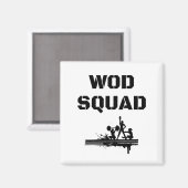 WOD SQUAD - Crossfit-geïnspireerd uniek Magneet (Voorkant / Achterkant)