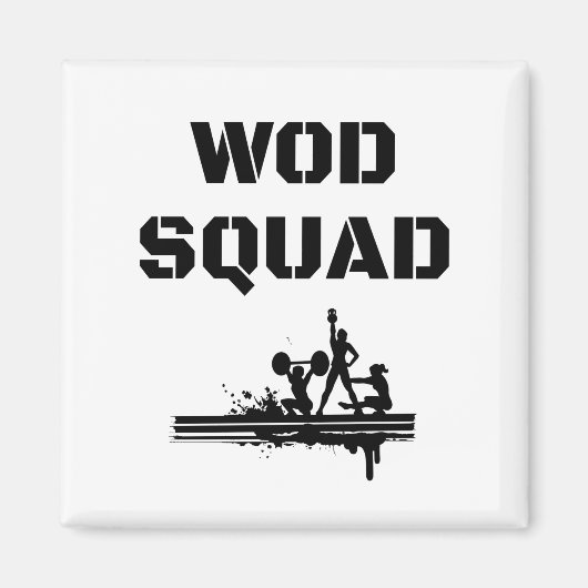 WOD SQUAD - Crossfit-geïnspireerd uniek Magneet (Voorkant)