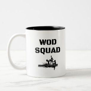 WOD SQUAD - door kruisredding geïnspireerd uniek Tweekleurige Koffiemok