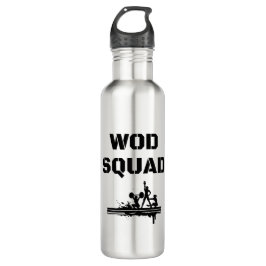 WOD SQUAD - door kruisredding geïnspireerd uniek Waterfles