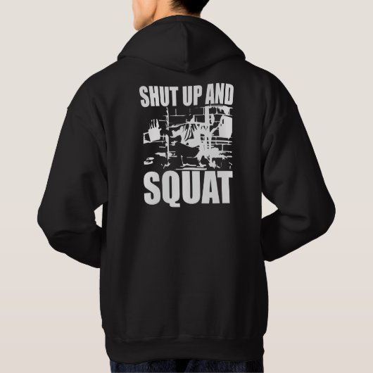 WOD - Zwijg en hurk Hoodie (Achterkant)