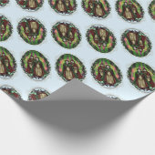 Woden en Fríge: Yule Greetings Cadeaupapier (Hoek)