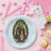 Woden en Fríge: Yule Greetings Papieren Bordje (Feest)