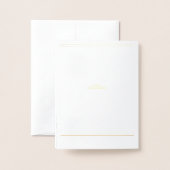 Woden & Fríge Bruiloft Bewaar de Datum Folie Kaart (Met envelop)