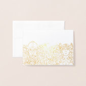 Woden & Fríge Folie Place Card Folie Kaarten (Met envelop)