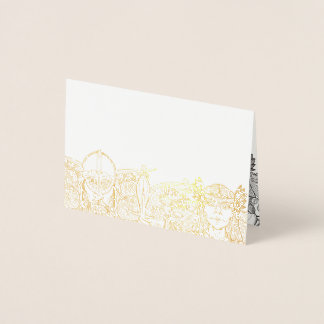 Woden & Fríge Folie Place Card Kaarten
