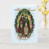 Woden & Fríge: Grongen van de yule Kaart (Gele Bloem)