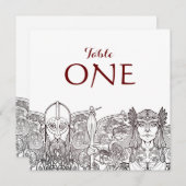 Woden & Fríge individuele tafel nummers Programmakaart (Voorkant / Achterkant)