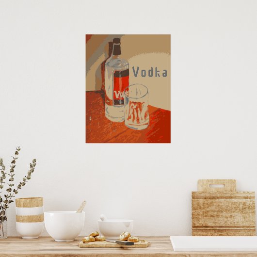 Wodka Advertisement Poster (Keuken)