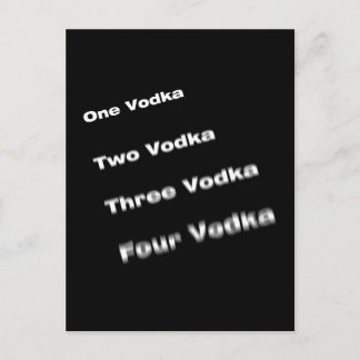 wodka briefkaart