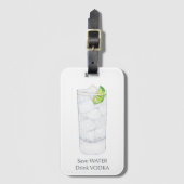 Wodka Cocktail Bagagelabel (Voorkant (verticaal))