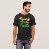 Wodka cocktails en wietvoegen t-shirt (Voorkant volledig)