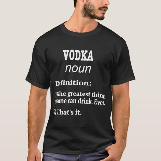 Wodka Design wodka fan Fake Definition T-shirt (Voorkant)