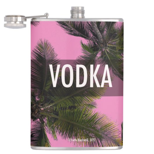Wodka Flask 8oz. Heupfles (Geopend)