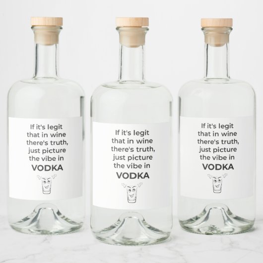 Wodka Fun Likeurfles Etiket (Flessen)