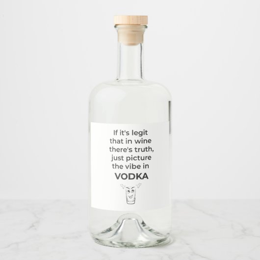 Wodka Fun Likeurfles Etiket (Voorkant)