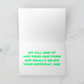 WODKA = GEEN ZORGEN VOOR UPS / DOWNS OP VERJAARDAG KAART (Binnen)