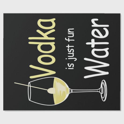 Wodka is gewoon vun water cadeaupapier (Vlak)